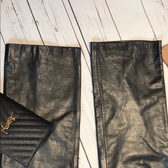 SOLD Vintage |• 90’s Bootcut Leather Pants - Picture 8 of 8